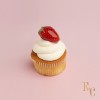 Çilekli Beyaz Çikolatalı Cupcake