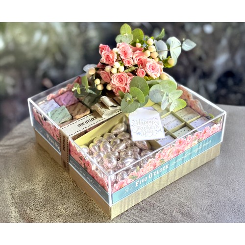 Canlı Çiçekli Çikolata Aranjman